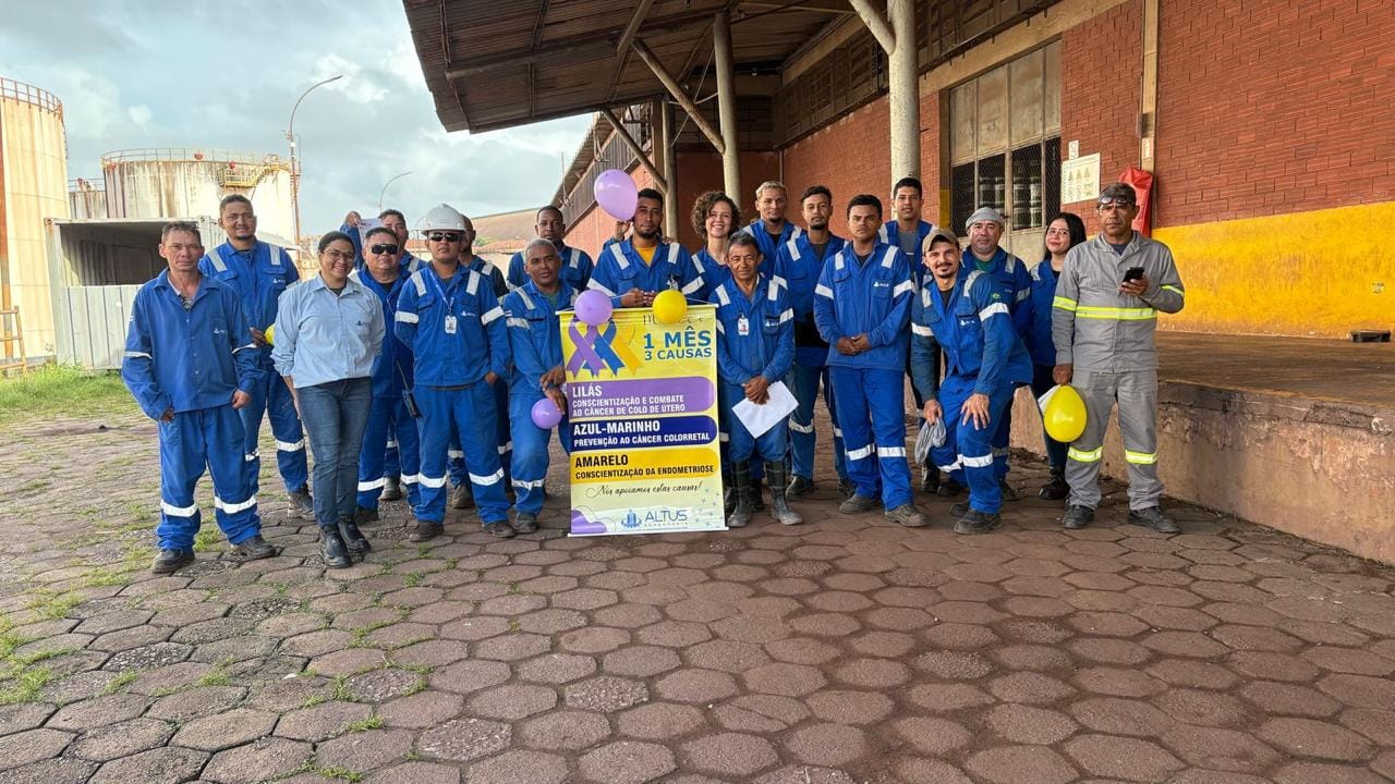 Equipe Altus em campanha de prevenção SMS