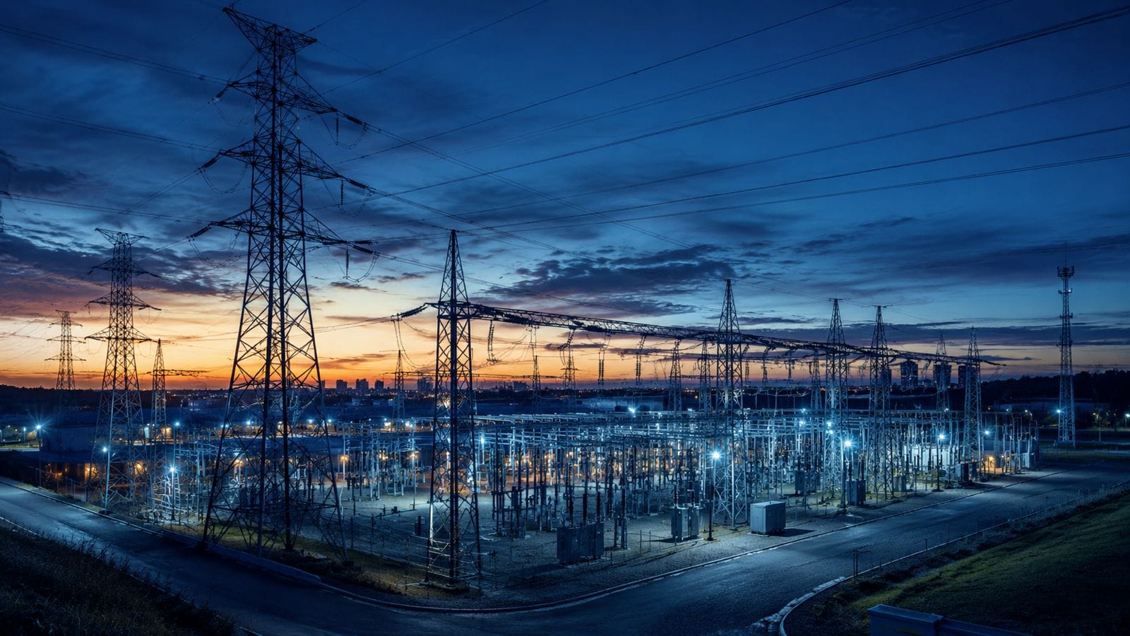 Energia — subestação de alta tensão