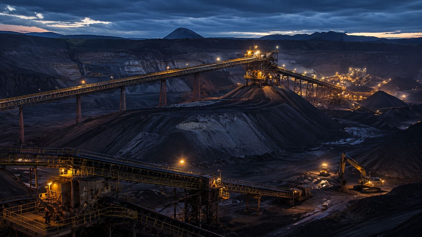 Mineração — operação a céu aberto
